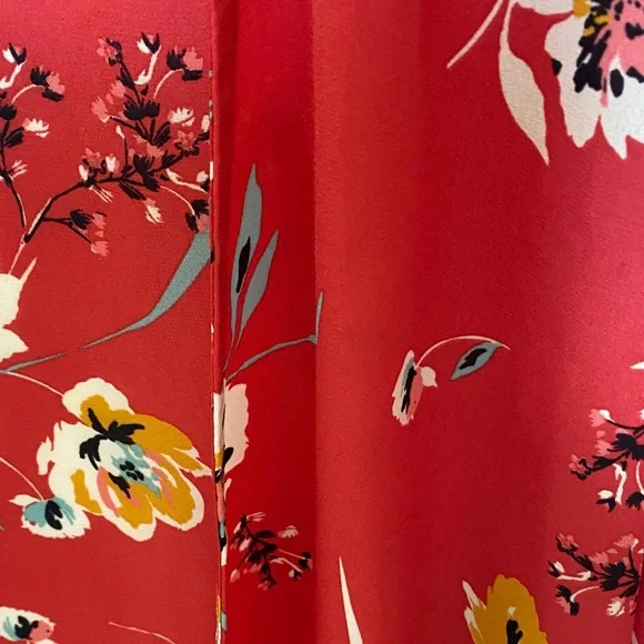 Floral Coral Kimono Cardigan - Picture 3 of 7